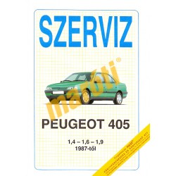 Peugeot 405 1,4-1,6-1,9 1987-től (Javítási kézikönyv)