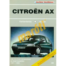 Citroen AX (1991-1995) benzin és dízel (Javítási kézikönyv) - HASZNÁLT