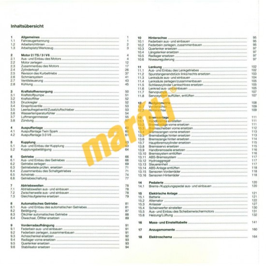 Alfa Romeo 164 1987-től (Javítási kézikönyv) Alfa Romeo 164 1987-től (Javítási kézikönyv)