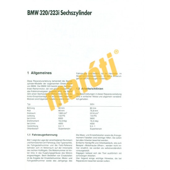 BMW 3-as 1977-től 320, 323i (Javítási kézikönyv)