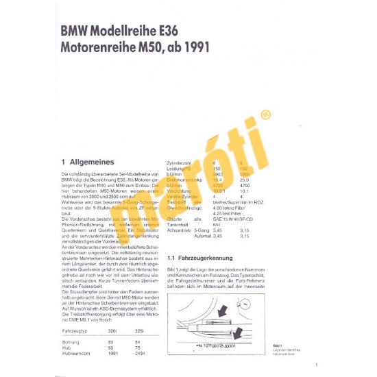 BMW 3-as 1990-től 320i, 325i (Javítási kézikönyv)