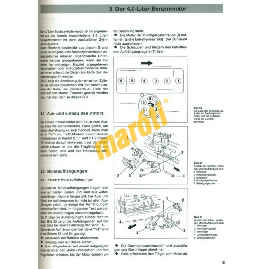 Chrysler Jeep Wrangler, Cherokee (Javítási kézikönyv)