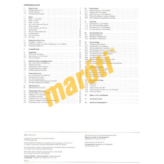 Ford Escort benzines 1990-től (Javítási kézikönyv)