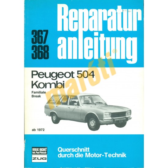 Peugeot 504 kombi (Javítási kézikönyv)