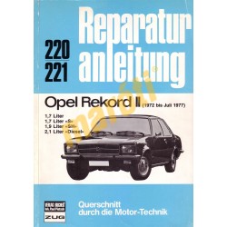 Opel Rekord II 1972 - 1977 (Javítási kézikönyv)