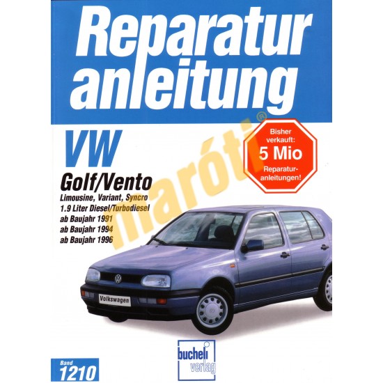 Volkswagen Golf, Vento (Javítási kézikönyv)