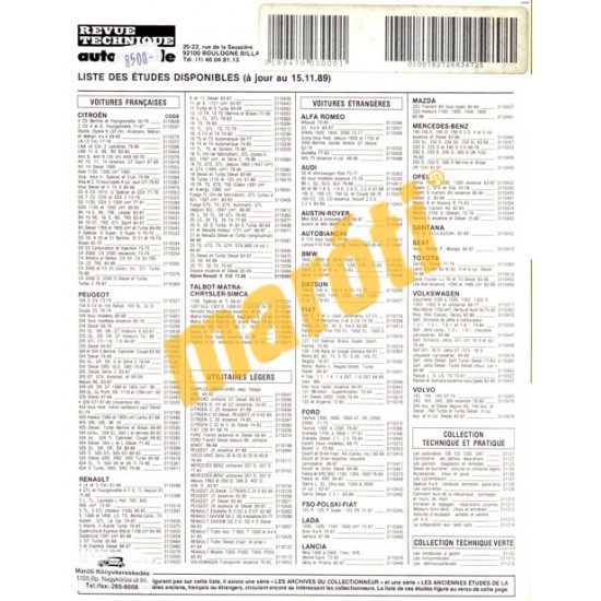 Citroen C35 (Javítási könyv)