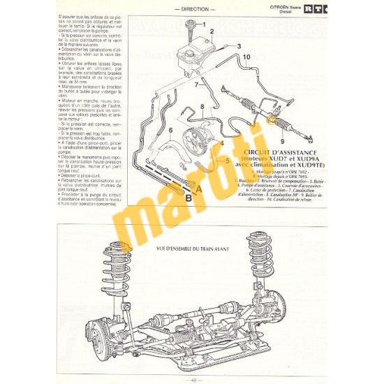 Citroen Xsara Diesel moteurs Diesel XUD (Javítási könyv)