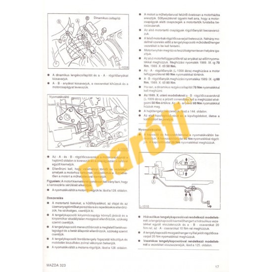 Mazda 323 1985-től benzines és dízel (Így csináld!)