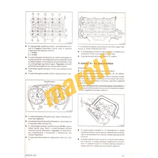 Mazda 323 1985-től benzines és dízel (Így csináld!)
