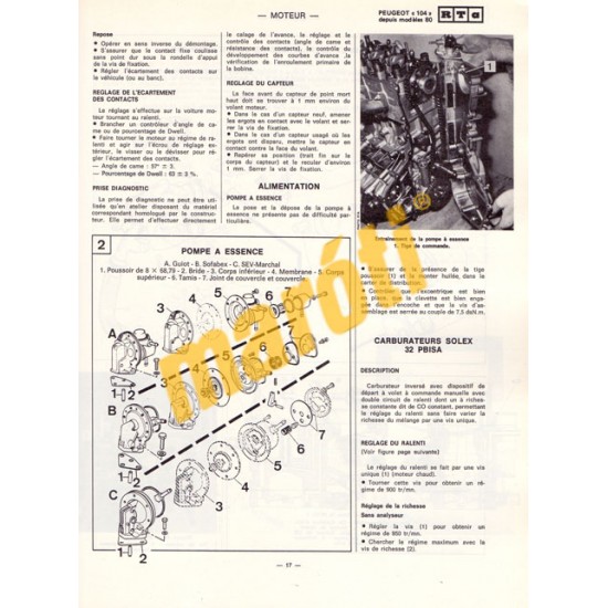 Peugeot 104 (Javítási könyv)