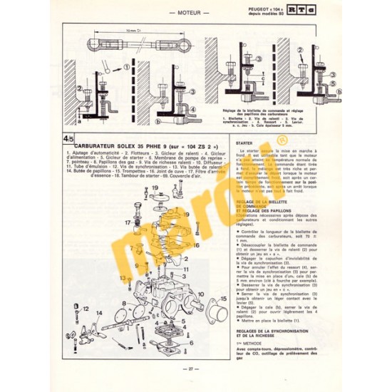 Peugeot 104 (Javítási könyv)