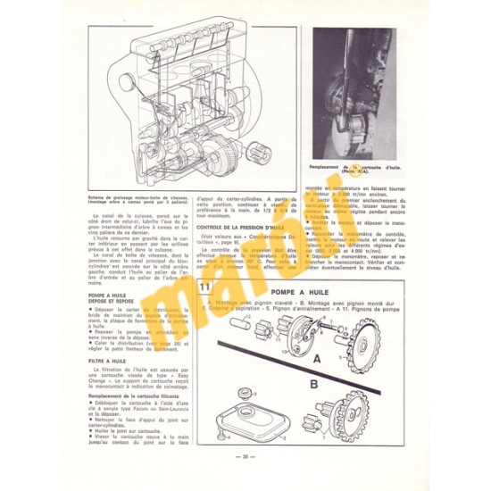 Peugeot 304 Diesel Berline, Break et Fourgonnette (Javítási könyv)