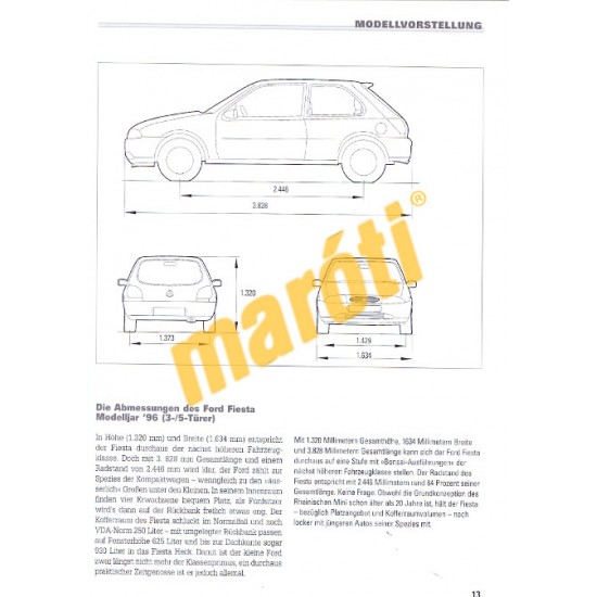 Ford Fiesta Benzin Diesel ab 1996 (Javítási kézikönyv)