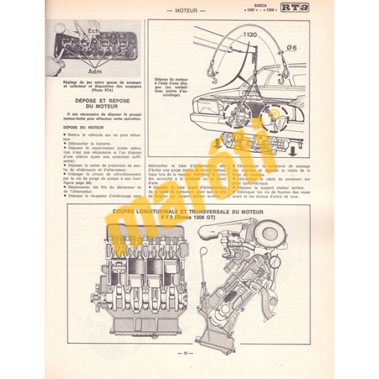 Simca 1307, 1308, 1309 (Javítási könyv)