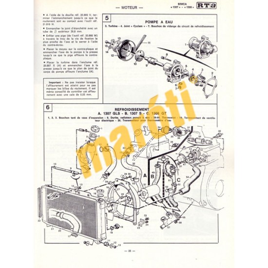 Simca 1307, 1308, 1309 (Javítási könyv)
