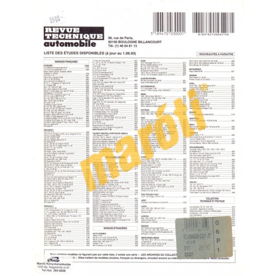 Volkswagen Golf, Volkswagen Jetta (Javítási könyv)