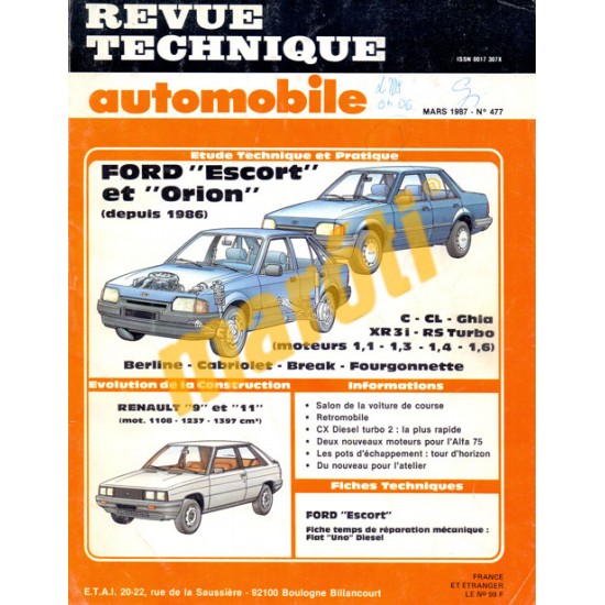 Ford Escort, Ford Orion, Renault 9, Renault 11