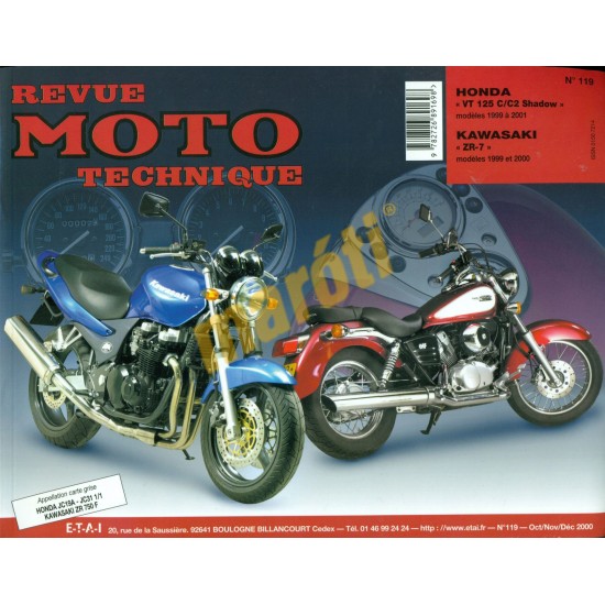 Honda VT 125C/C2 Shadow, Kawasaki ZR-7
