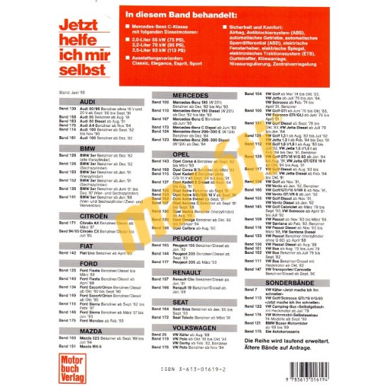 Mercedes-Benz C 200/220/250 Diesel Juni 1993 bis June 2000