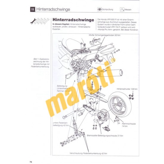 Honda VFR 800 FI (Javítási kézikönyv)