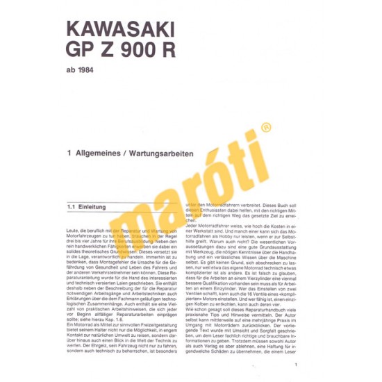 Kawasaki GP Z 900 R (Javítási kézikönyv)