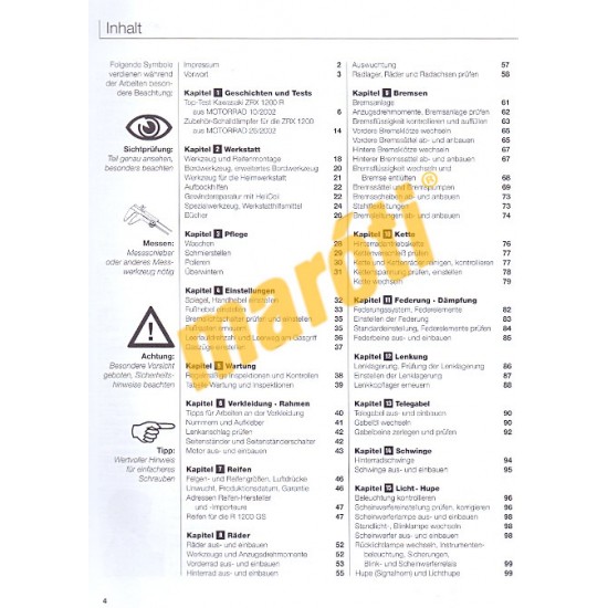 Kawasaki ZRX 1200, ZRX 1200 R, ZRX 1200 S (Javítási kézikönyv)