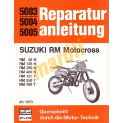 Suzuki RM 50N, 125N, 250N, 400N, 125T, 250T, 400T Motocross (Javítási kézikönyv)