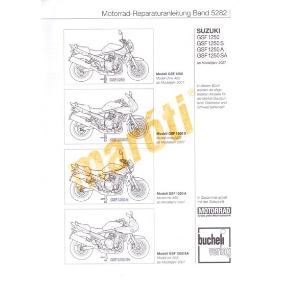 Suzuki GSF 1250 und 1250 S Bandit 2007- (Javítási kézikönyv)