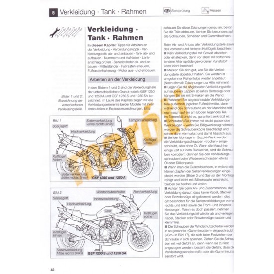 Suzuki GSF 1250 und 1250 S Bandit 2007- (Javítási kézikönyv)