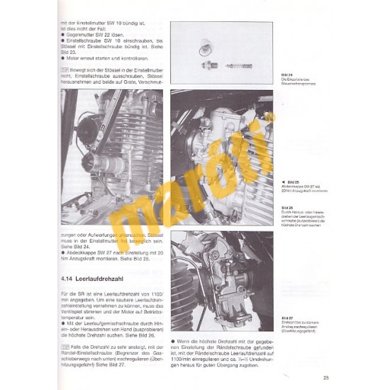 Yamaha SR 500 T 1984- (Javítási kézikönyv)