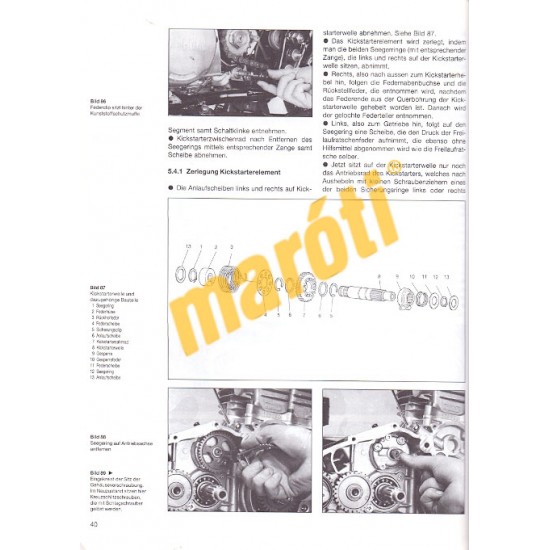 Yamaha SR 500 T 1984- (Javítási kézikönyv)