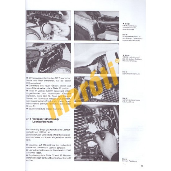 Yamaha XT 600 600 Ténéré (Javítási kézikönyv)