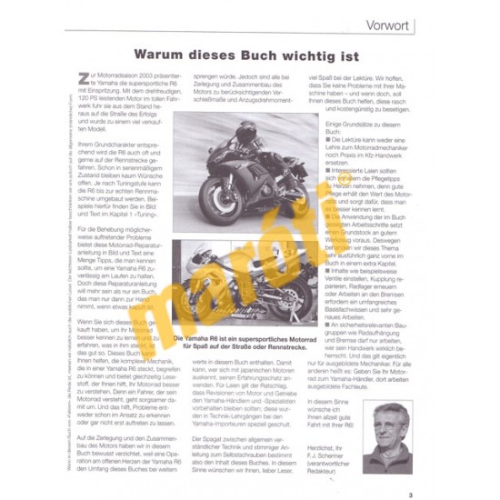 Yamaha YZF-R6 2003 (Javítási kézikönyv)
