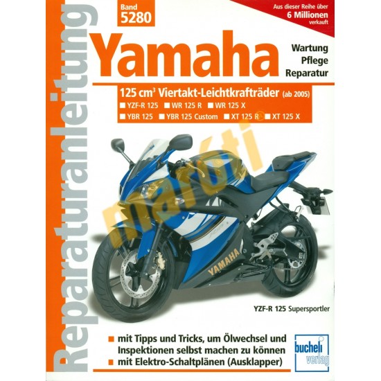 Yamaha 125 cm3 Viertakt-Leichtkraftrader (Javítási kézikönyv)