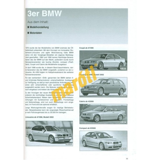 BMW 3er E46 1998-2006 (Javítási kézikönyv)