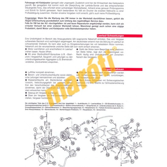 VW Golf August 1983 bis 1992 VW Jetta Februar 1984 bis Dezember 1991 (Javítási kézikönyv)