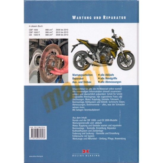 Honda CBF 1000 / CBF 1000 F / CB 1000 R (Javítási könyv)