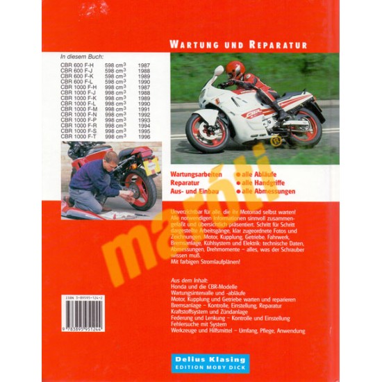 Honda CBR 600 F1 & 1000 F 1987-1996 (Javítási könyv)