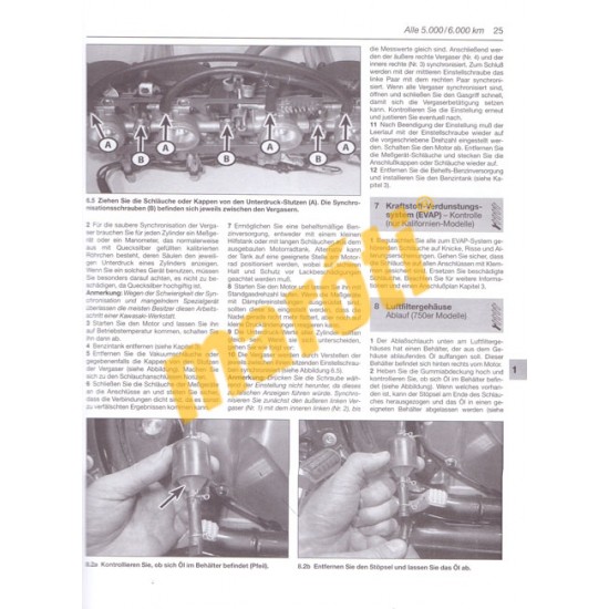 Kawasaki Zr 550 & 750 Zephyr 1990-1997 (Javítási könyv)