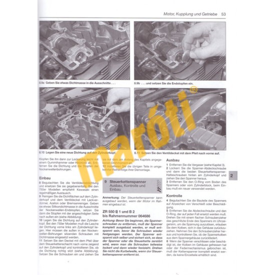 Kawasaki Zr 550 & 750 Zephyr 1990-1997 (Javítási könyv)
