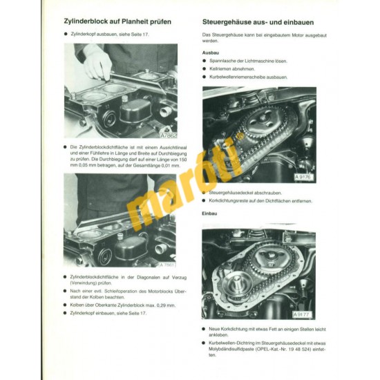 Opel Corsa 1,0l  (Javítási kézikönyv)