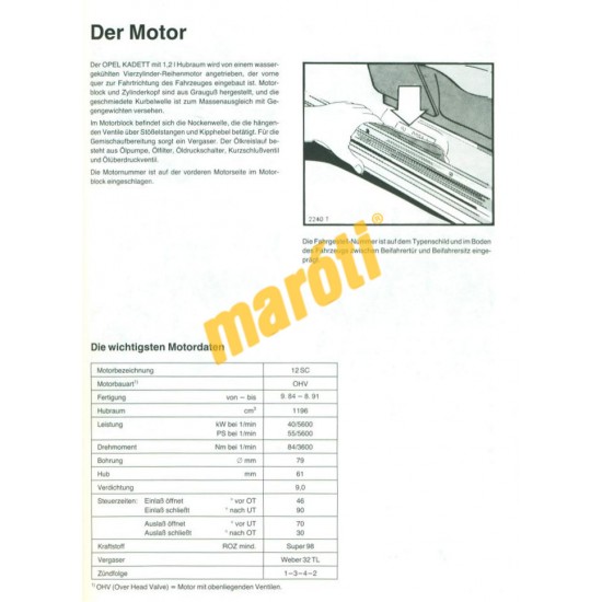 Opel Kadett E 1984-91 (Javítási kézikönyv)