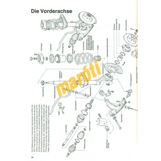 Opel Kadett E 1984-91 (Javítási kézikönyv)