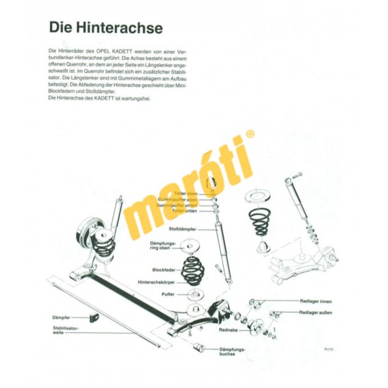 Opel Kadett E 1984-91 (Javítási kézikönyv)