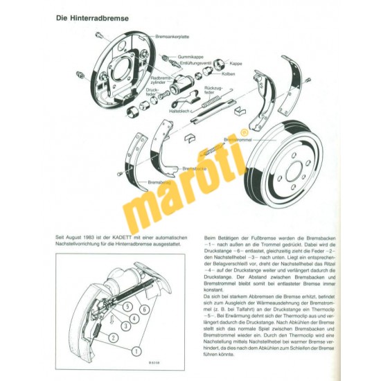 Opel Kadett D Diesel 1982-84 (Javítási kézikönyv)