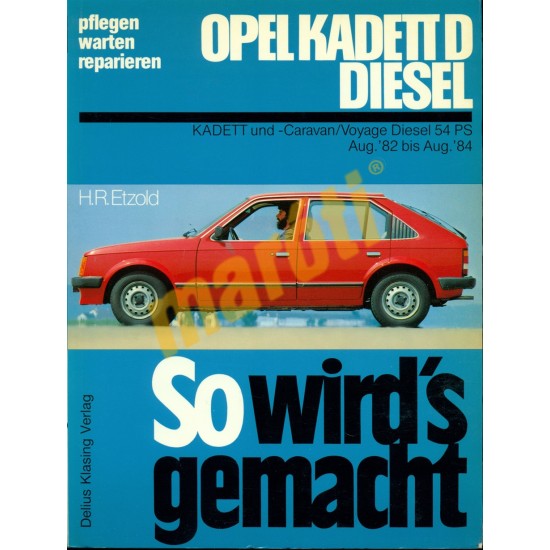 Opel Kadett D Diesel 1982-84 (Javítási kézikönyv)