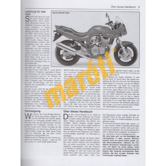 Suzuki GSF 600 & 1200 Bandit 4 Zylinder  (Javítási könyv)