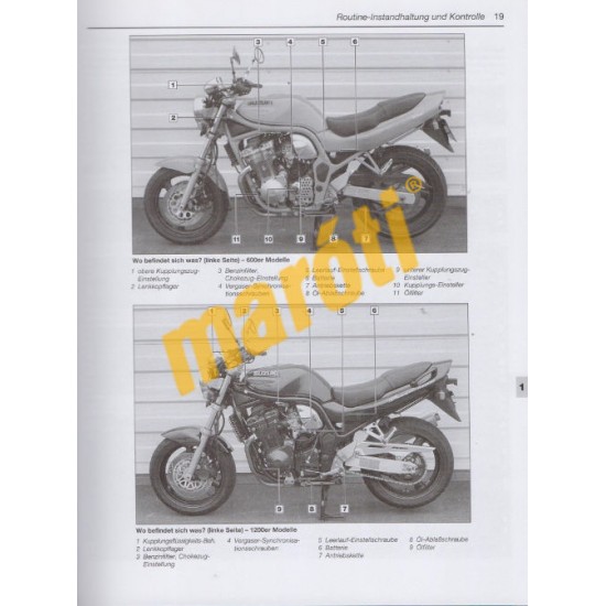 Suzuki GSF 600 & 1200 Bandit 4 Zylinder  (Javítási könyv)