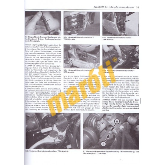 Yamaha TDM 850 und TRX 850 XTZ 750 Super Tenere (Javítási könyv)